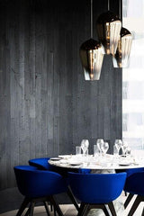 Modern Teardrop Metallic Fade Glass Pendant Light Contemporary Ceiling Hanging Lamp