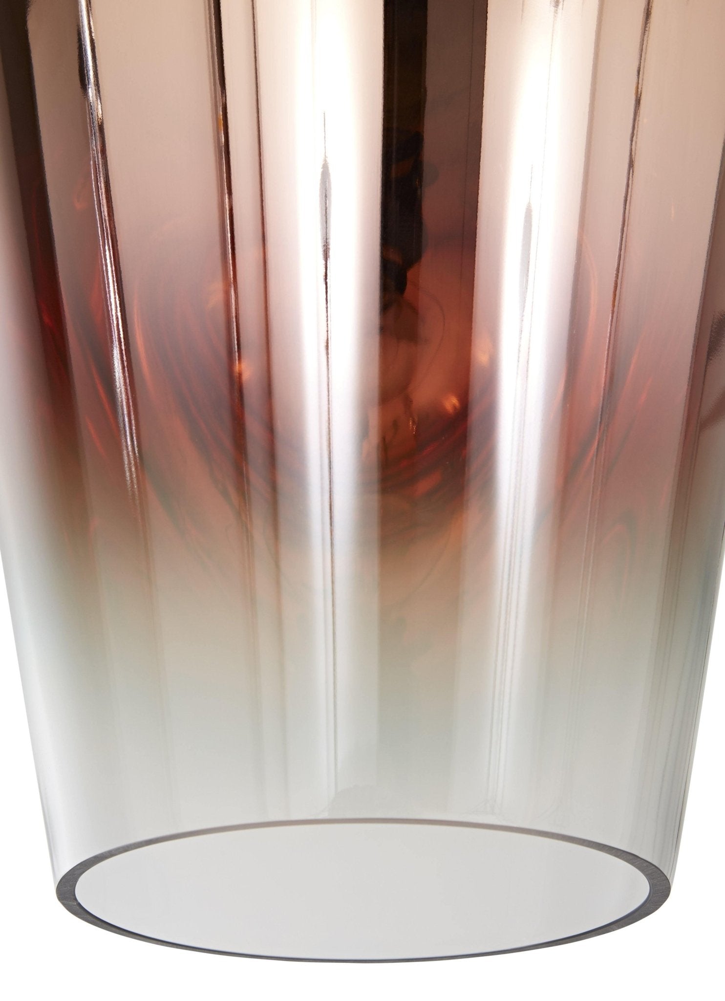Modern Teardrop Metallic Fade Glass Pendant Light Contemporary Ceiling Hanging Lamp