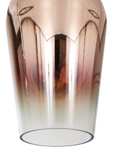 Modern Teardrop Metallic Fade Glass Pendant Light Contemporary Ceiling Hanging Lamp