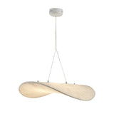 Modern Tense Silk Pendant Light Minimalist Cloud Hanging Lamp LED Chandelier for Living Room Dining Space