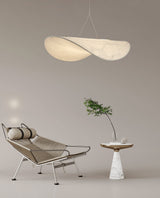 Modern Tense Silk Pendant Light Minimalist Cloud Hanging Lamp LED Chandelier for Living Room Dining Space