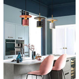 Modern Terrazzo Cement Cylinder LED Pendant Light for Kitchen Island and Minimalist Dining Room