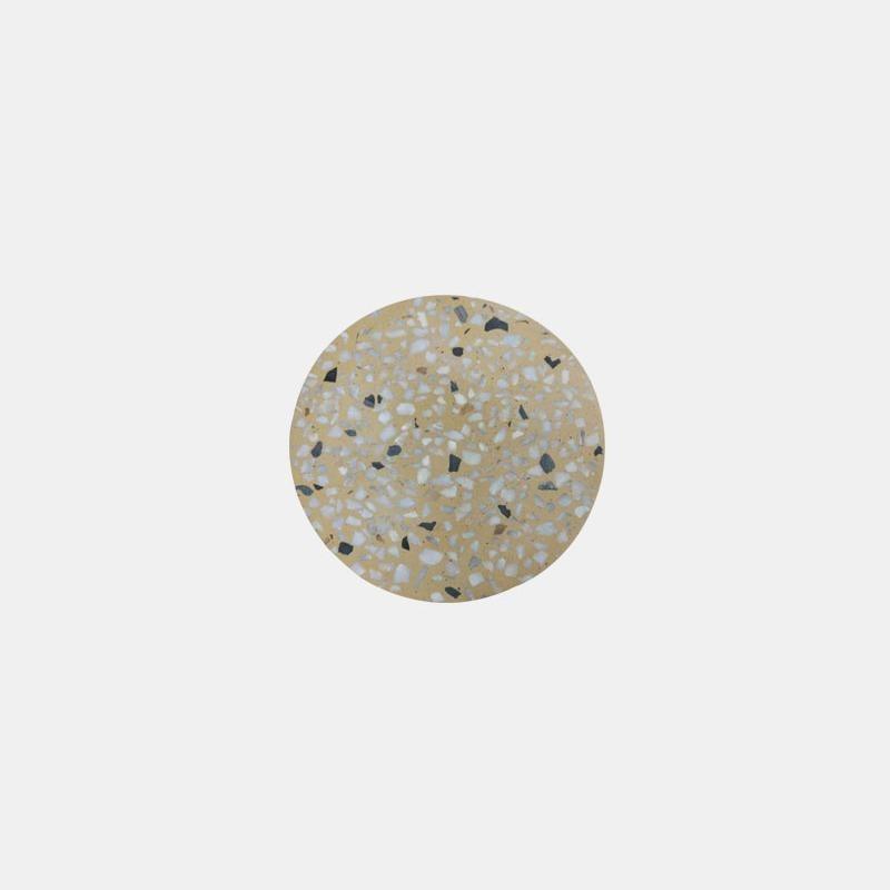 Modern Terrazzo Floating Disc Wall Sconce Backlit Integrated LED Lighting