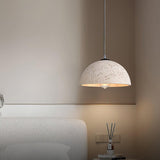 Modern Textured Composite Dome Pendant Light Minimalist Droplight for Home