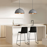 Modern Textured Composite Dome Pendant Light Minimalist Droplight for Home