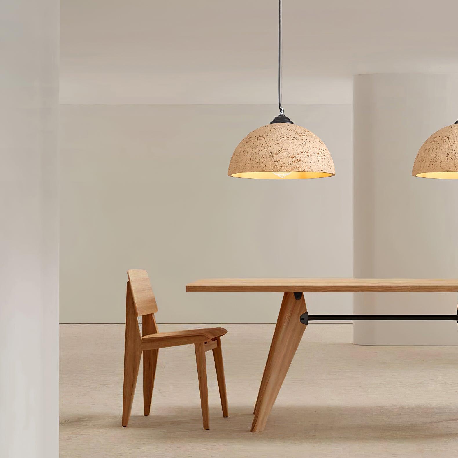Modern Textured Composite Dome Pendant Light Minimalist Droplight for Home