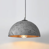 Modern Textured Composite Dome Pendant Light Minimalist Droplight for Home