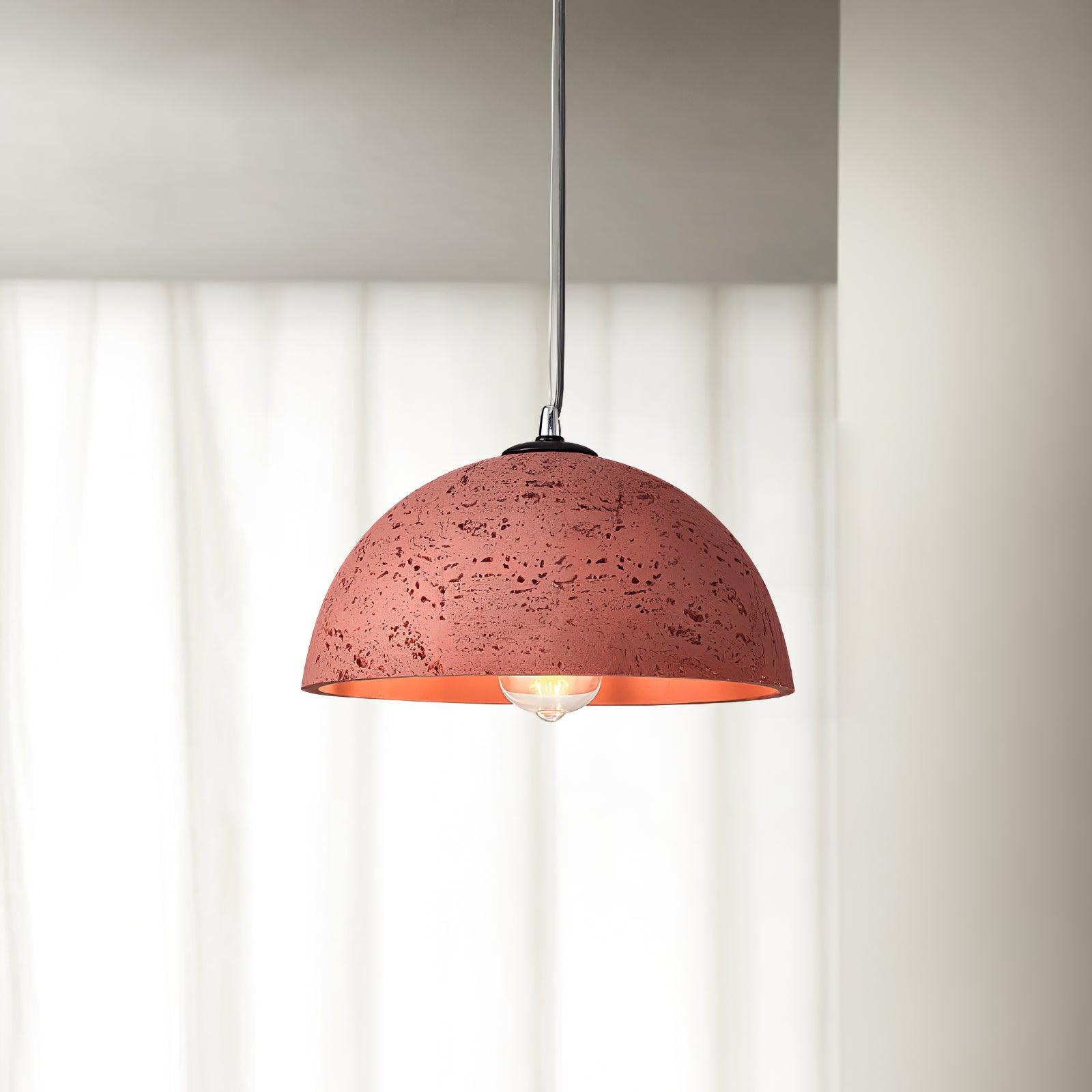 Modern Textured Composite Dome Pendant Light Minimalist Droplight for Home