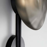 Modern Textured Glass Shell Wall Sconce for Bedroom Bedside and Study Lighting