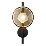 Modern Textured Glass Shell Wall Sconce for Bedroom Bedside and Study Lighting