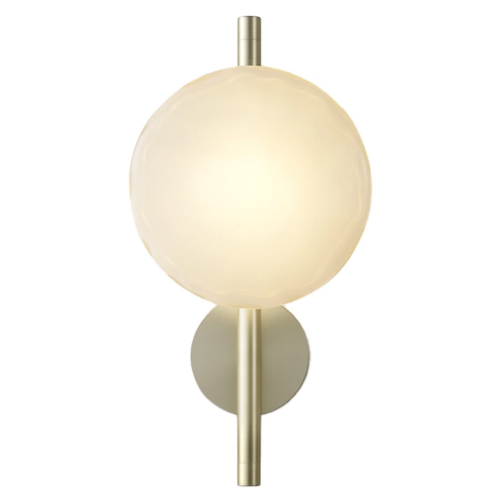 Modern Textured Glass Shell Wall Sconce for Bedroom Bedside and Study Lighting