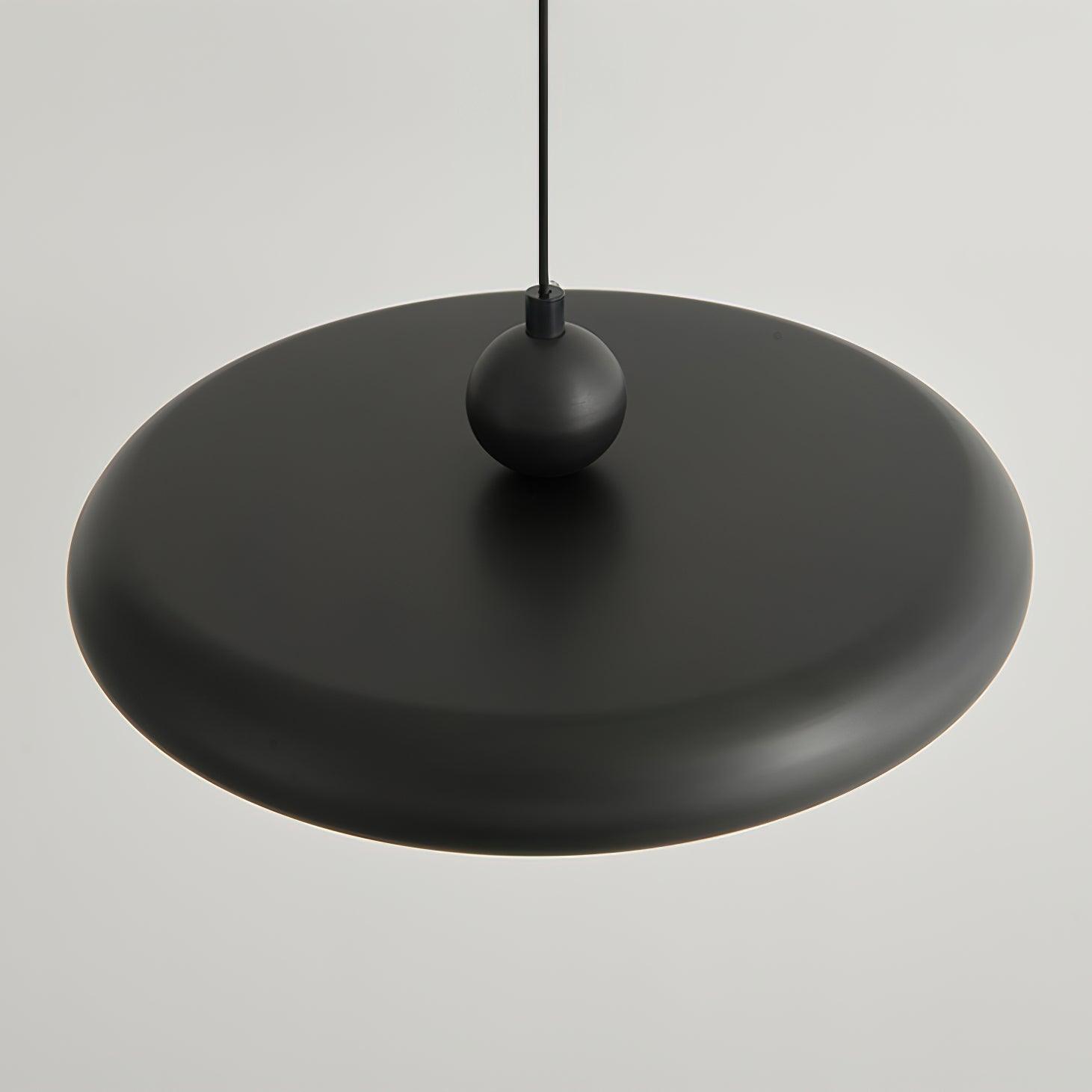 Modern Thin Disc LED Pendant Light Slim Brass Acrylic Minimalist Hanging Lamp