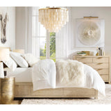 Modern Tiered Capiz Shell Chandelier Pendant Light Fixture for Indoor Decor