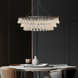 Modern Tiered Crystal Chandelier Ceiling Light for Elegant Home Ambiance