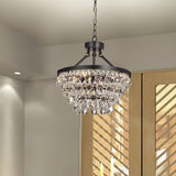 Modern Tiered Crystal Chandelier Ceiling Light for Elegant Home Ambiance