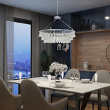Modern Tiered Crystal Chandelier Ceiling Light for Elegant Home Ambiance