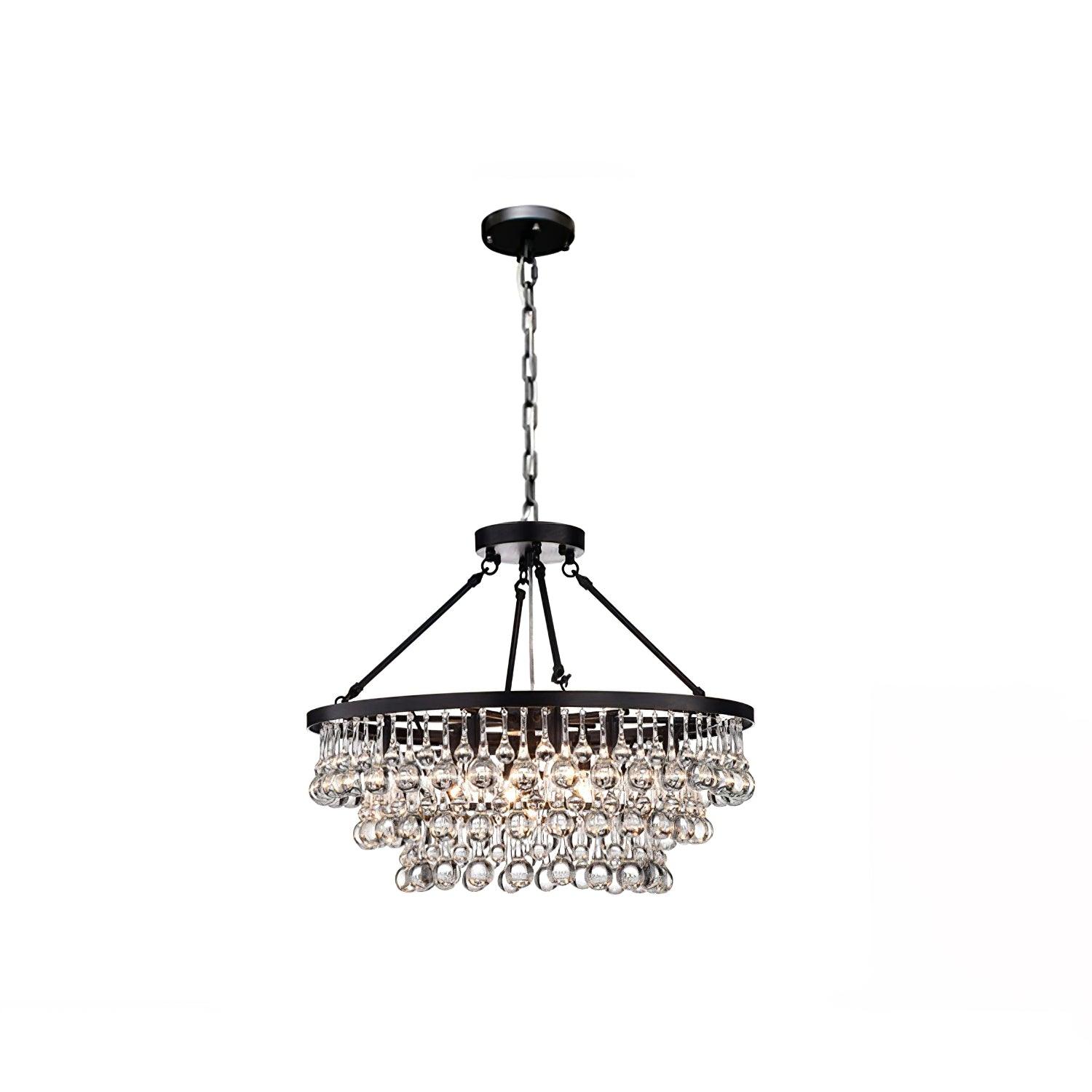 Modern Tiered Crystal Chandelier Ceiling Light for Elegant Home Ambiance
