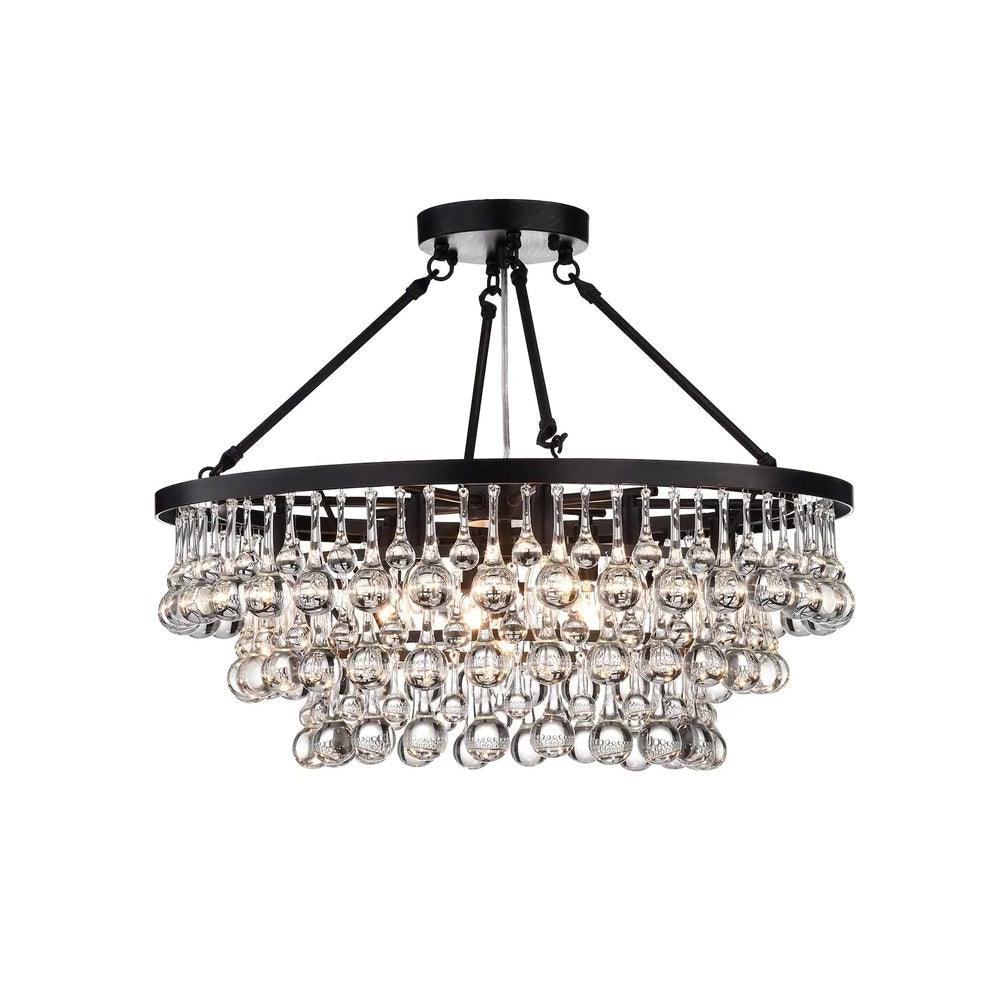 Modern Tiered Crystal Chandelier Ceiling Light for Elegant Home Ambiance