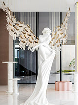 Modern Tiered Palmette Acrylic Chandelier with Ribbed Leaf Design and Chrome Finish