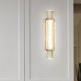 Modern Titanium Gold Crystal Glass LED Wall Sconce Nordic Post Modern Indoor Light