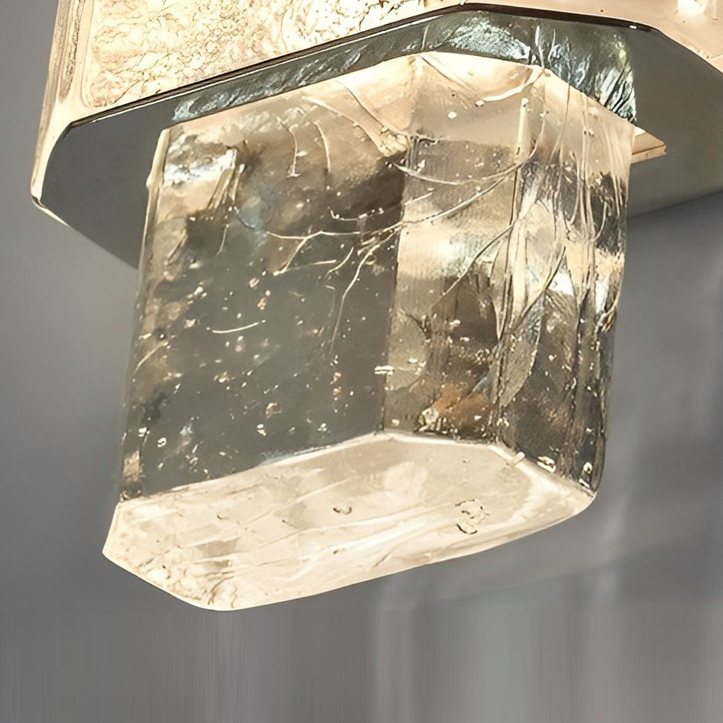 Modern Titanium Gold Crystal Glass LED Wall Sconce Nordic Post Modern Indoor Light