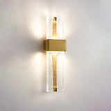 Modern Torch Wall Sconce with Handcrafted Textured Glass and Integrated LED Lighting