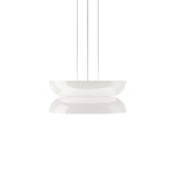 Modern Totem LED Blown Glass Pendant Lamp Geometric White Modular Hanging Fixture
