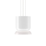 Modern Totem LED Blown Glass Pendant Lamp Geometric White Modular Hanging Fixture