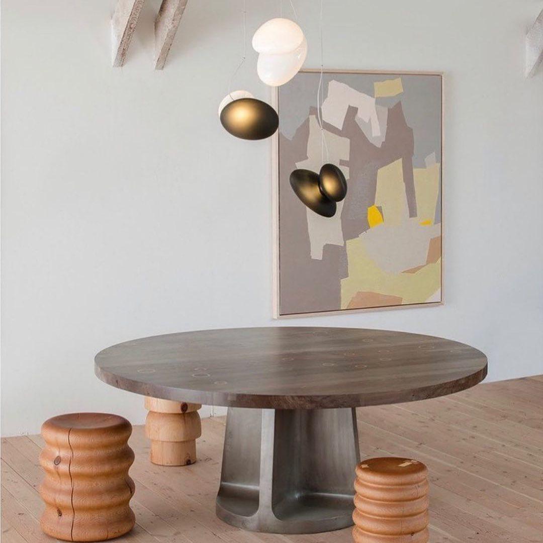 Modern Translucent Frosted Glass Pendant Light with Hand Blown Pebble Shape Design