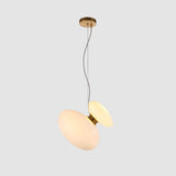 Modern Translucent Frosted Glass Pendant Light with Hand Blown Pebble Shape Design