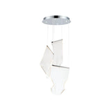 Modern Transparent Acrylic LED Multi Light Pendant Chandelier Sculpture