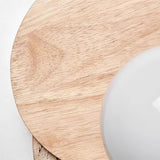 Modern Travertine and Glass Spherical Wall Sconce Minimalist Plug in Lighting