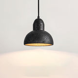 Modern Travertine Stone Halo Pendant Light Natural Marble Textured Hanging Lamp for Home Decor