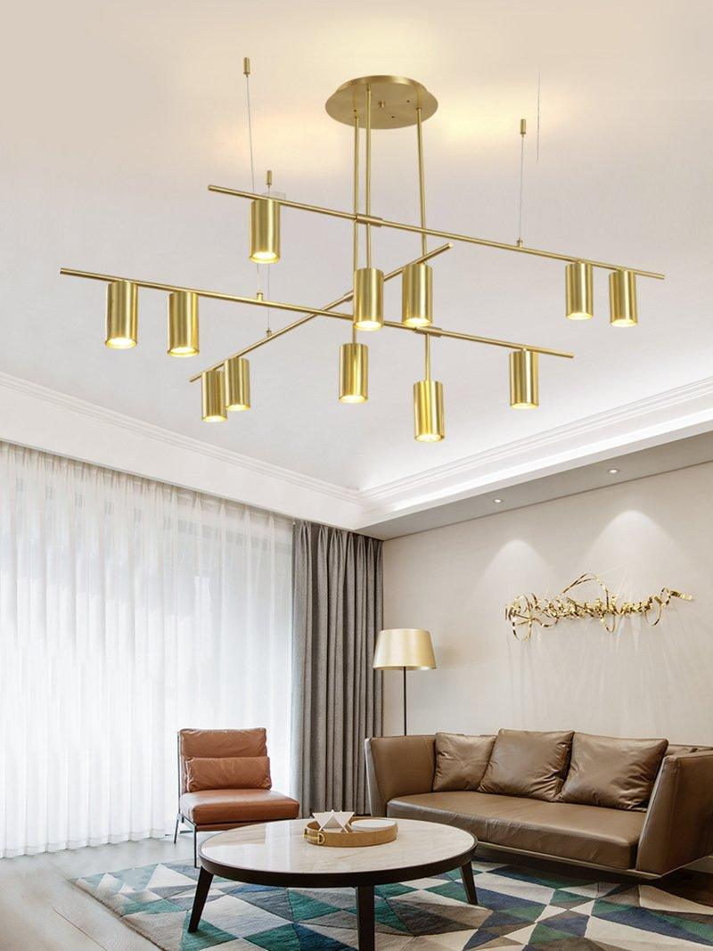 Modern Tribes Minimalist Chandelier Multi Head Pendant Light for Living Room and Office