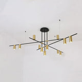 Modern Tribes Minimalist Chandelier Multi Head Pendant Light for Living Room and Office