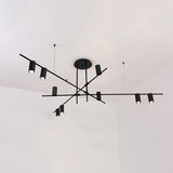 Modern Tribes Minimalist Chandelier Multi Head Pendant Light for Living Room and Office