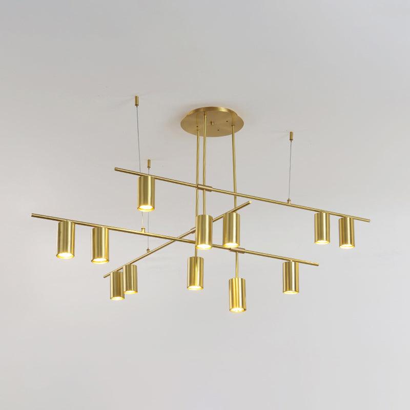 Modern Tribes Minimalist Chandelier Multi Head Pendant Light for Living Room and Office