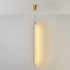 Modern Tubular LED Linear Pendant Light Minimalist Hanging Fixture for Dining Room and Kitchen Island