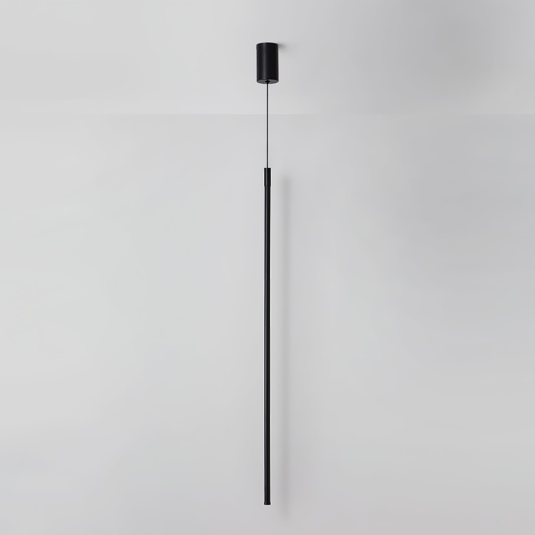 Modern Tubular LED Linear Pendant Light Minimalist Hanging Fixture for Dining Room and Kitchen Island