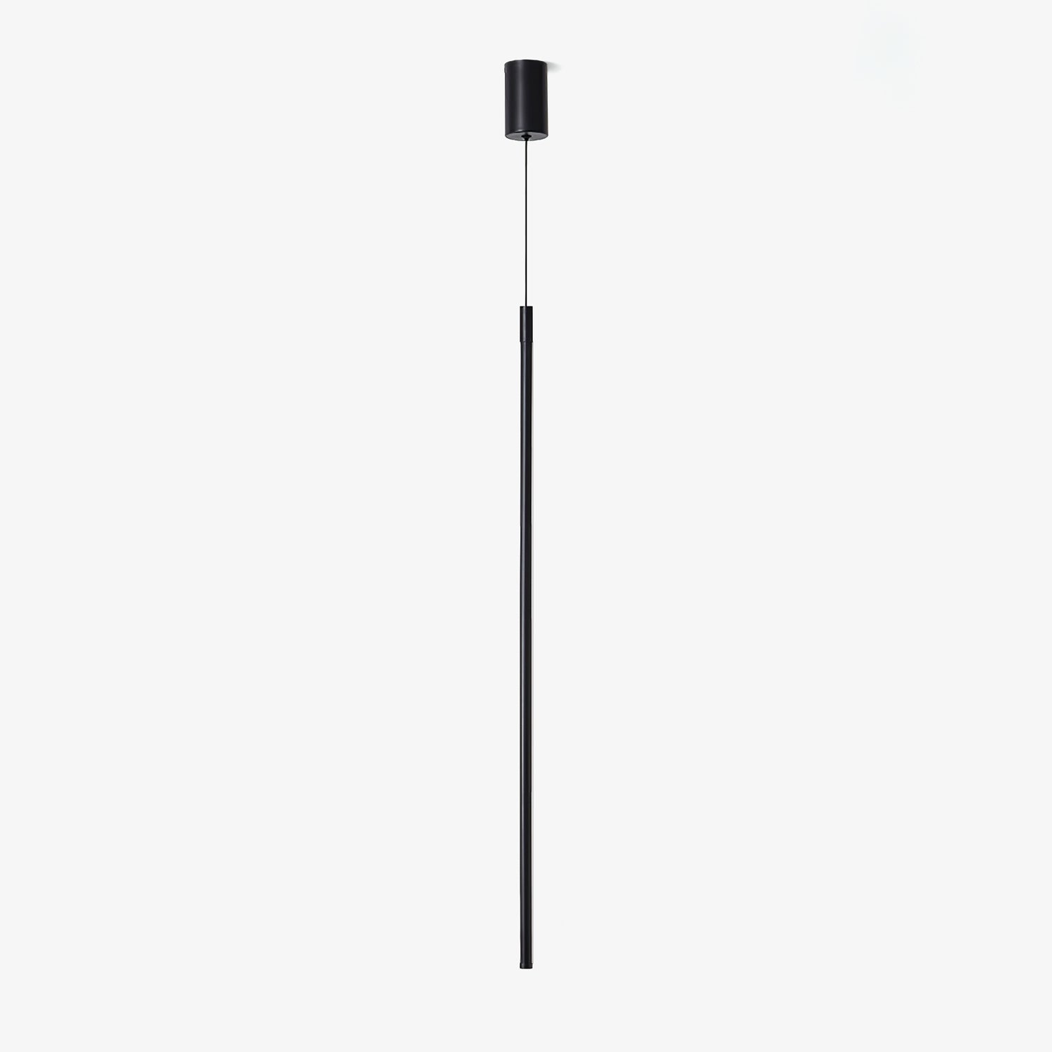 Modern Tubular LED Linear Pendant Light Minimalist Hanging Fixture for Dining Room and Kitchen Island