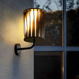 Modern Twisted Waterproof LED Outdoor Wall Lamp Exterior Porch Sconce for Garden and Patio
