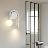 Modern U Shaped Arched 2 Light LED Wall Sconce Matte Black Bathroom Vanity Light Fixture