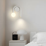 Modern U Shaped Arched 2 Light LED Wall Sconce Matte Black Bathroom Vanity Light Fixture