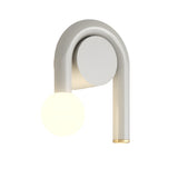 Modern U Shaped Arched 2 Light LED Wall Sconce Matte Black Bathroom Vanity Light Fixture