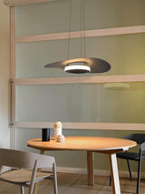 Modern UFO LED Pendant Light Minimalist Aluminum Hanging Lamp for Living Room and Kitchen