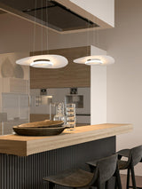 Modern UFO LED Pendant Light Minimalist Aluminum Hanging Lamp for Living Room and Kitchen