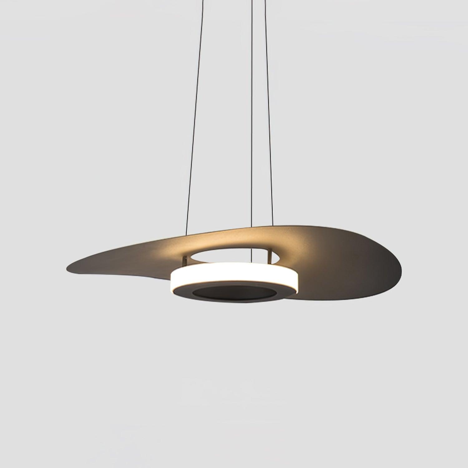 Modern UFO LED Pendant Light Minimalist Aluminum Hanging Lamp for Living Room and Kitchen