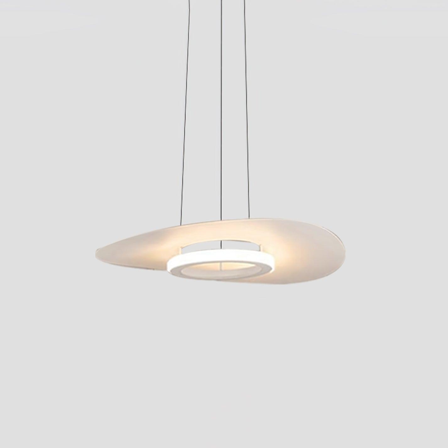 Modern UFO LED Pendant Light Minimalist Aluminum Hanging Lamp for Living Room and Kitchen