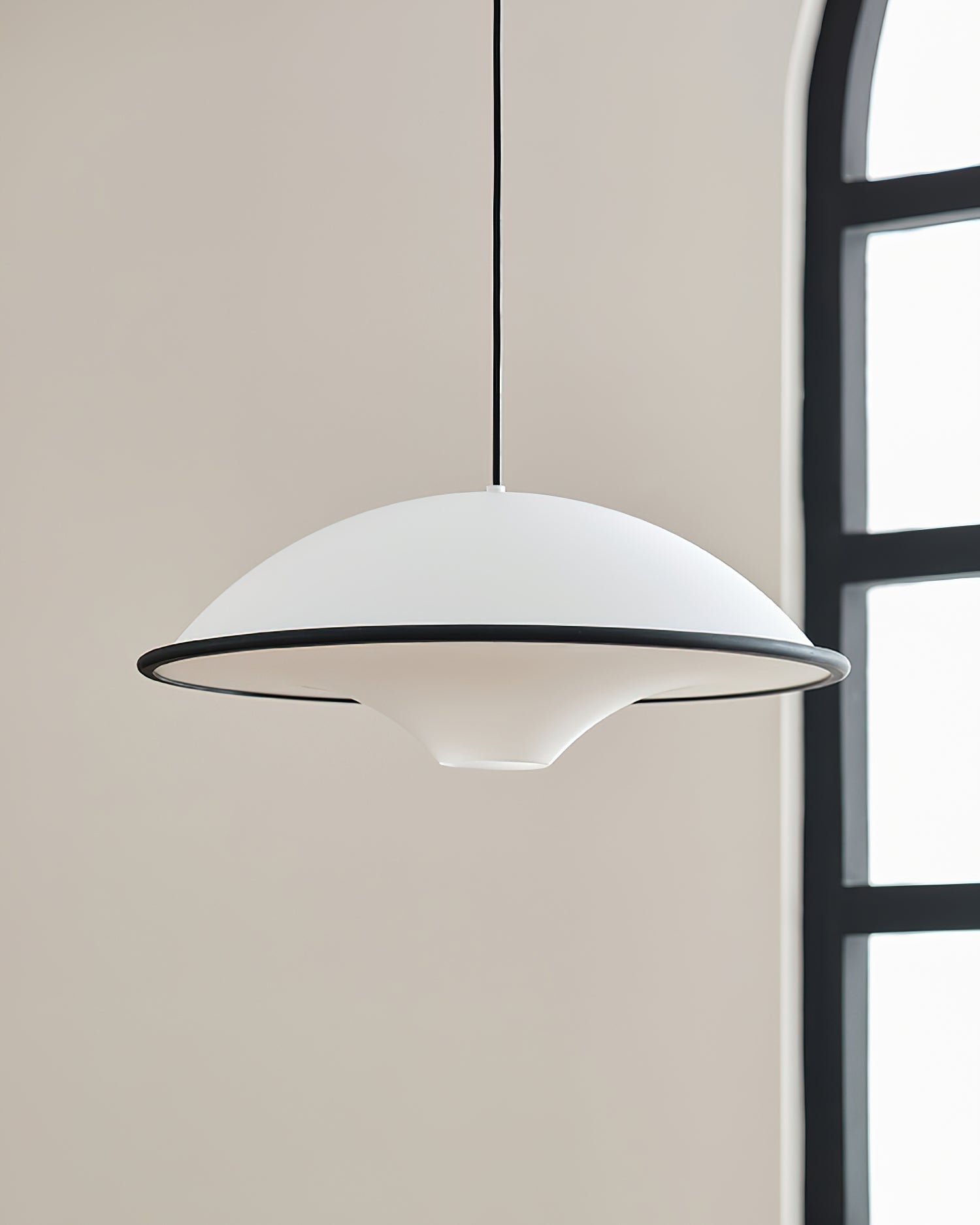 Modern UFO Silhouette Pendant Light Minimalist Acrylic Ceiling Hanging Lamp