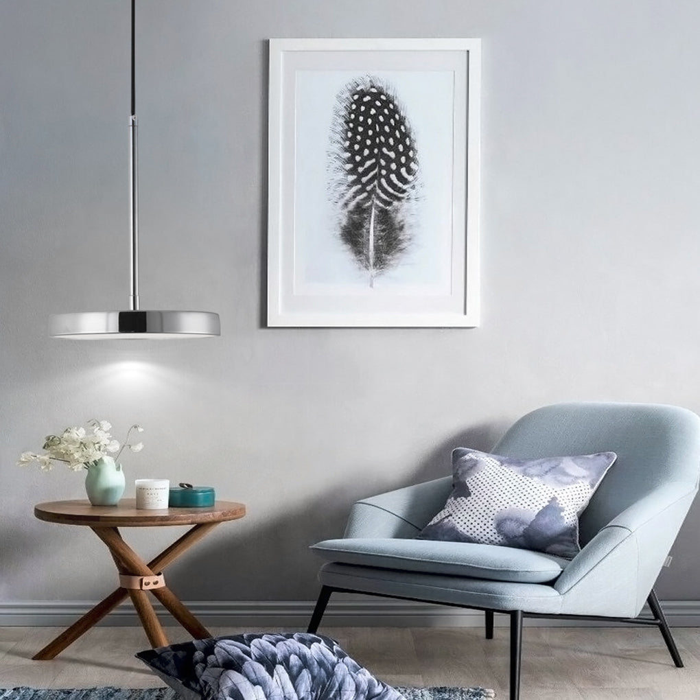 Modern Ultra Thin Round LED Pendant Light Nordic Minimalist Hanging Lamp for Kitchen Island